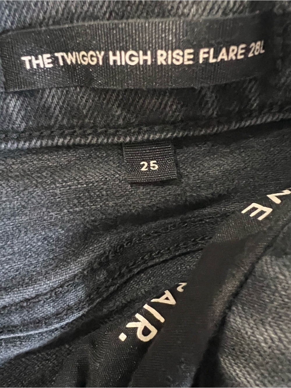 Denim Forum Twiggy High Rise Flare stretch jeans size 25 excellent condition - Picture 11 of 13